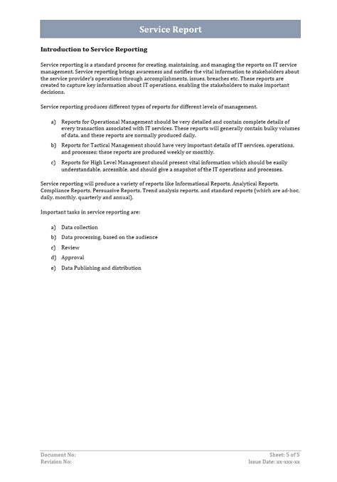 Image result for Service Report Email Example