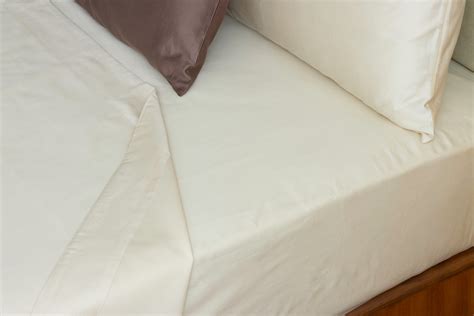 Beige Premium Percale 400 TC Organic Cotton Bedsheet & Pillow Cover Set ...