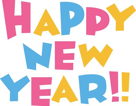 Happy Clip Art Happy New Year Banner Cartoon Colored Clipart 12902412