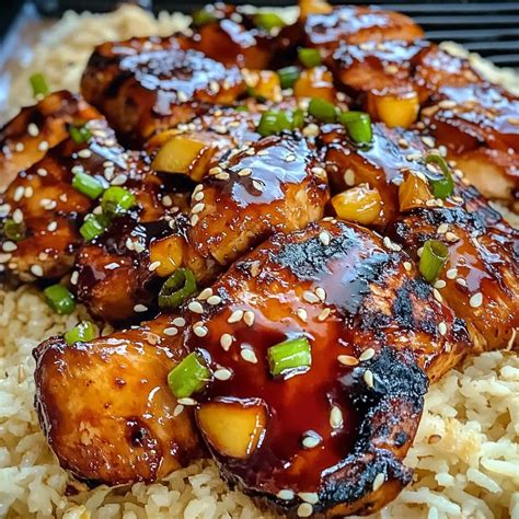 Hawaiian Grilled Teriyaki Chicken Recipe - My Tasteful Recipes