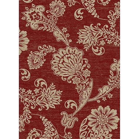 Concord Global Kensington 5 x 7 Red Paisley Area Rug in the Rugs ...
