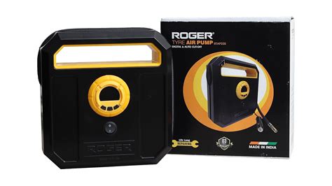 Roger Tyre Inflator for Car - 150 PSI, 12V DC Portable Air Compressor ...