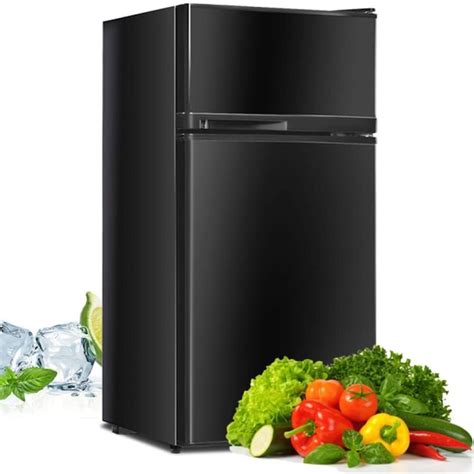 Dimakai 3.4-cu ft Built-In Mini Fridge with Freezer ( Black ) in the ...