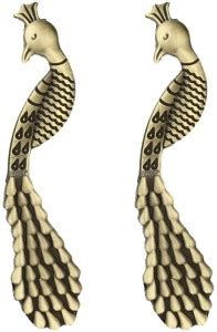 FAST CP16 Brass Antique Peacock 4 Inch Cabinet Handle For Door And ...