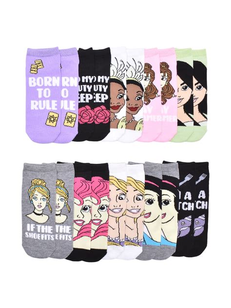Disney Princess Womens' 10-Pack Low-Cut Socks, Sock Size 9-11 - Walmart.com