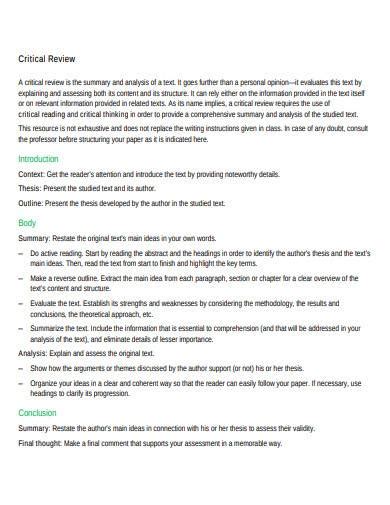 Image result for Critical Review Essay Example