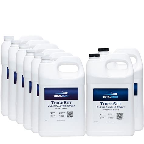 TotalBoat Thickset Deep Pour Epoxy (8 Gallon Kit) | Clear Gloss ...