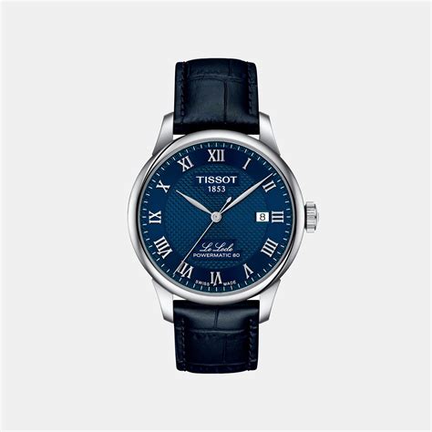 Tissot Le Locle Men Blue Leather Watch T0064071604300 – Just In Time ...