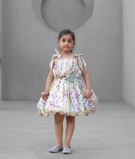 Discover Shine & Swirl Metallic Frock – Party Perfect Dress – FayonKids