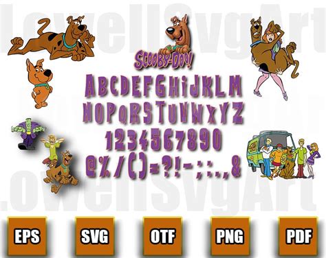 Scooby Doo Font Scooby Doo Alphabet Scooby Doo Files Scooby - Etsy ...