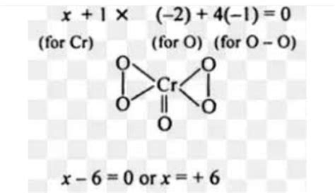 what is the oxidation number of CrO5 - Brainly.in