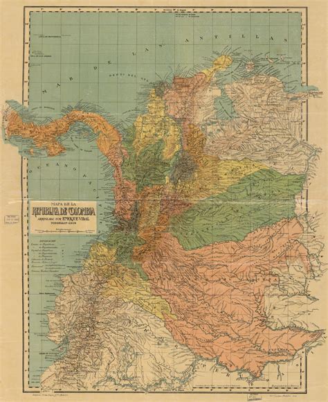 Maps of Colombia – Relic Map Co.