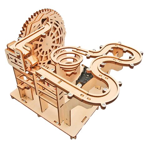 Kokiya DIY Marble Run 3D Wooden Puzzle DIY Roller Coaster Puzzle ...