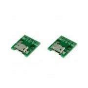XGHF Micro USB to 2.54mm Dip 5-Pin Modules - Green (2 PCS) Green ...