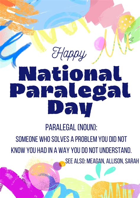 Happy National Paralegal Day Here's to all the paralegals, thank you ...