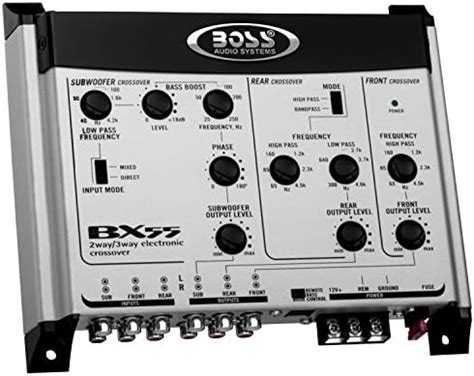 BOSS AUDIO BX55 2/3-way Pre-Amp Electronic Crossover with Remote ...
