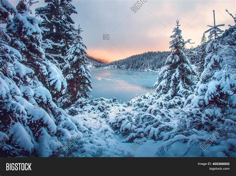 Winter Mountain Sunset