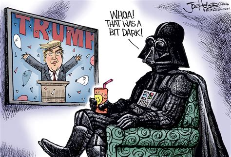 Political cartoon U.S. Donald Trump RNC Darth Vader dark | The Week
