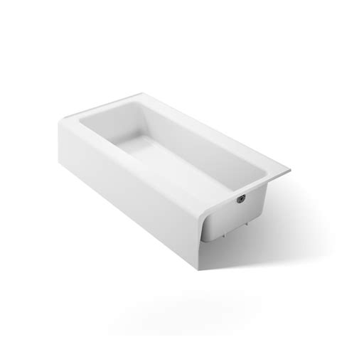 KOHLER Bellwether 30.25-in x 60-in White Cast Iron Alcove Soaking ...