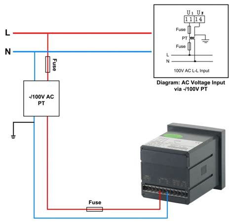 Acrel AMC72L-AV Single Phase RS485 Communication Output Current 4-20mA ...