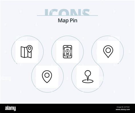 3D Map Pin with Line Icon 的图像结果