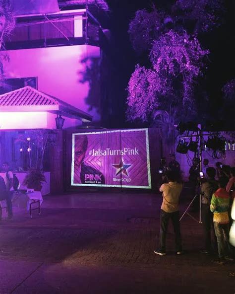 Amitabh Bachchan's house turns pink to announce Pink televison - Photos ...