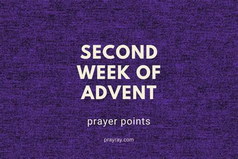 The second week of Advent Prayer Points - a call to repent