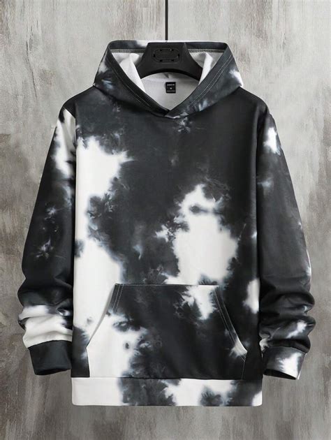 Manfinity EMRG Men Tie Dye Kangaroo Pocket Hoodie | SHEIN USA