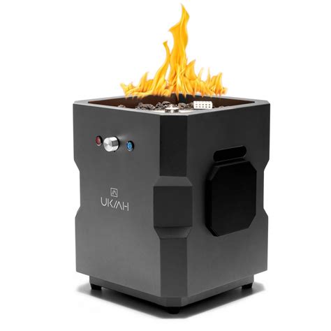 Ukiah Tailgater II Premium Gas Fire Pit with Beat to Music Technology ...