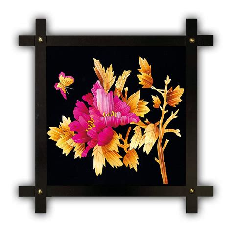 Poster N Frames Cross Wooden Frame Hand-Crafted with Photo of Flower ...