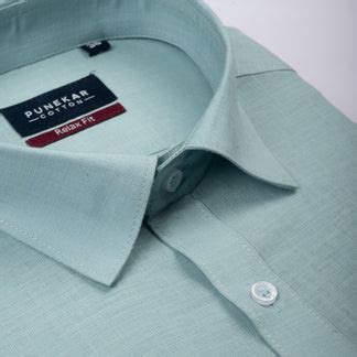 Aqua Green Color Lyocell Cotton Shirt For Men – Punekar Cotton