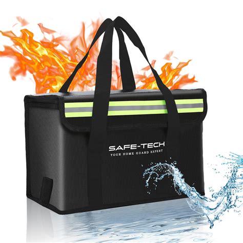 SAFE TECH Fireproof Lipo Safe Bag for Lithium Battery Storage and ...