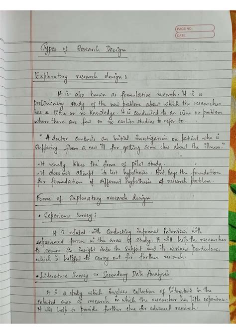 Types of Research Design(BBA, Sem 5, University Of Calicut) - Bachelor ...
