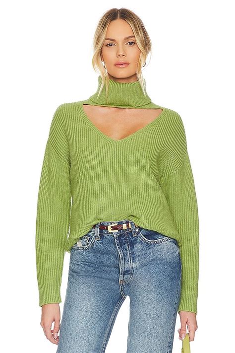 Lovers and Friends Tove Sweater in Moss Green | REVOLVE