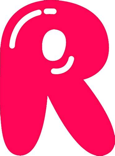Cute Simple Nursery Party Bubble Letter Cartoon Vinyl Sticker, R ...