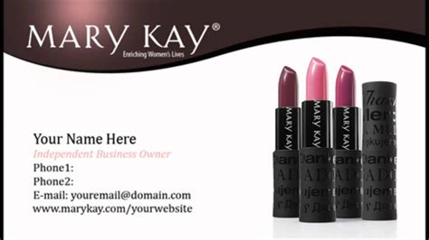 Mary Kay Business Card Template 的图像结果