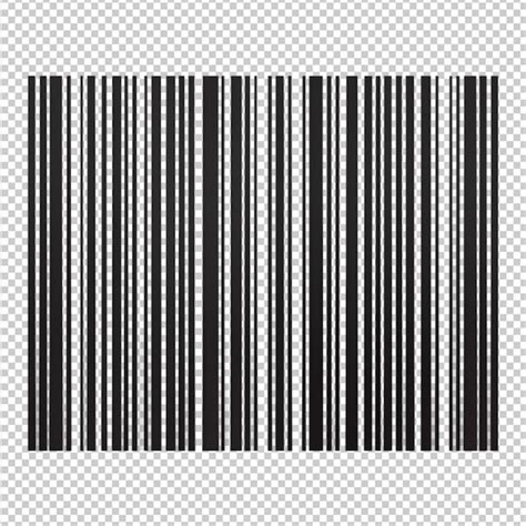 Premium PSD | Bar code lines on transparent background