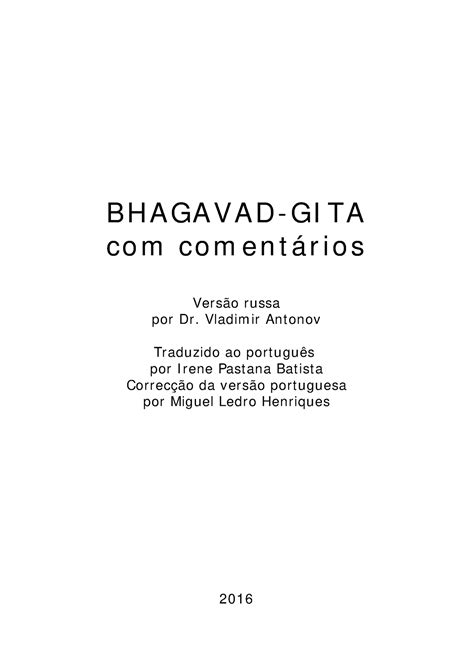 Bhagavad-gita - A religion book - B H A GA V A D - GI TA c o m c o m e ...