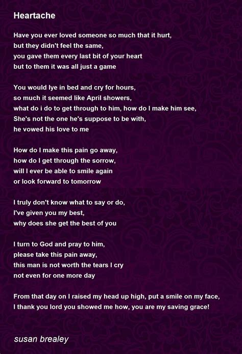 Poems About Heart Ache