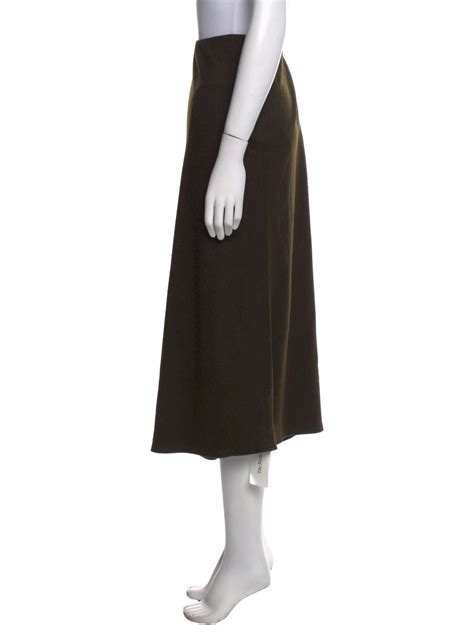 Alice + Olivia Ruffle Embellishment Midi Length Skirt - Blue Skirts ...