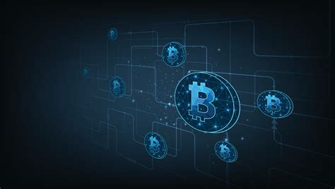 Symbol Bitcoins standing on circuit board. 26609596 Vector Art at Vecteezy