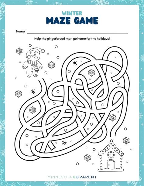 Free Winter Printables and Activity Pages for Kids - Minnesota Parent