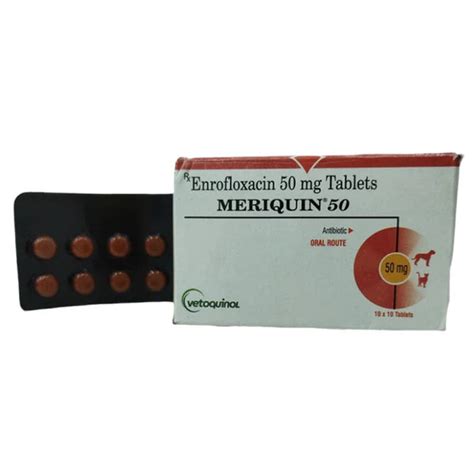 Vetoquinol Meriquin 50mg Tablets for Dogs and Cats – Snoopy Tail