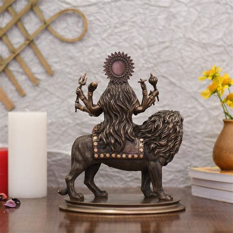 Durga Maa Sherawali Idol Showpiece Statue– CraftVatika