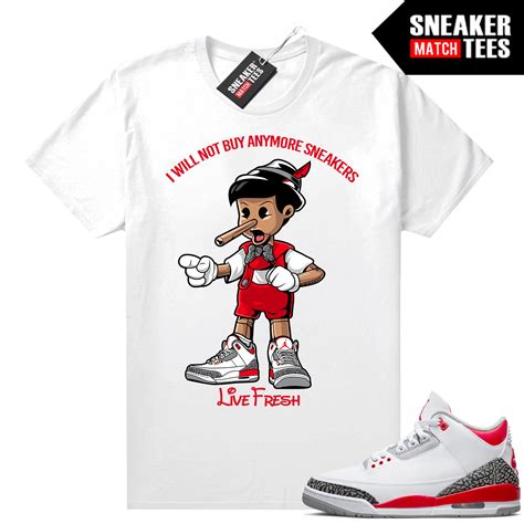 T shirt to match Fire red 3s | Fire Red Sneaker tees