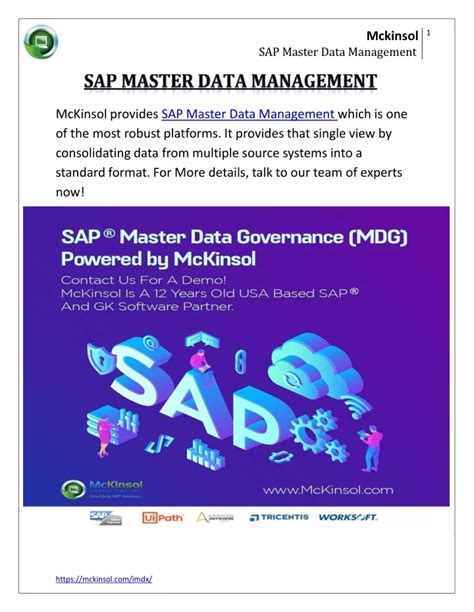 Image result for SAP Master Data Management