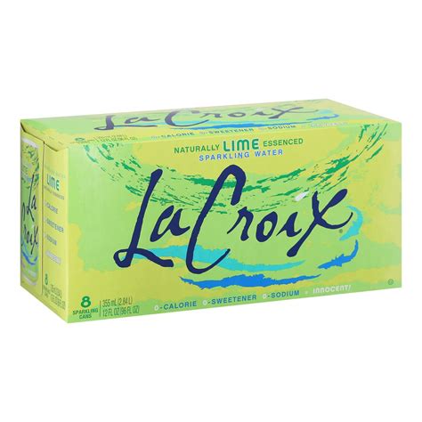 Lacroix Sparkling Water - Lime - Case of 3 - 12 Fl oz. - Walmart.com