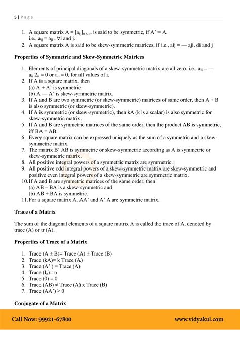 Image result for Class 12 Maths Matrices Formula Sheet