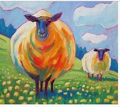 Image result for Whimsical Sheep Art