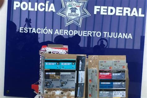 Decomisan en Aeropuerto de Tijuana metanfetamina y tarjetas bancarias ...